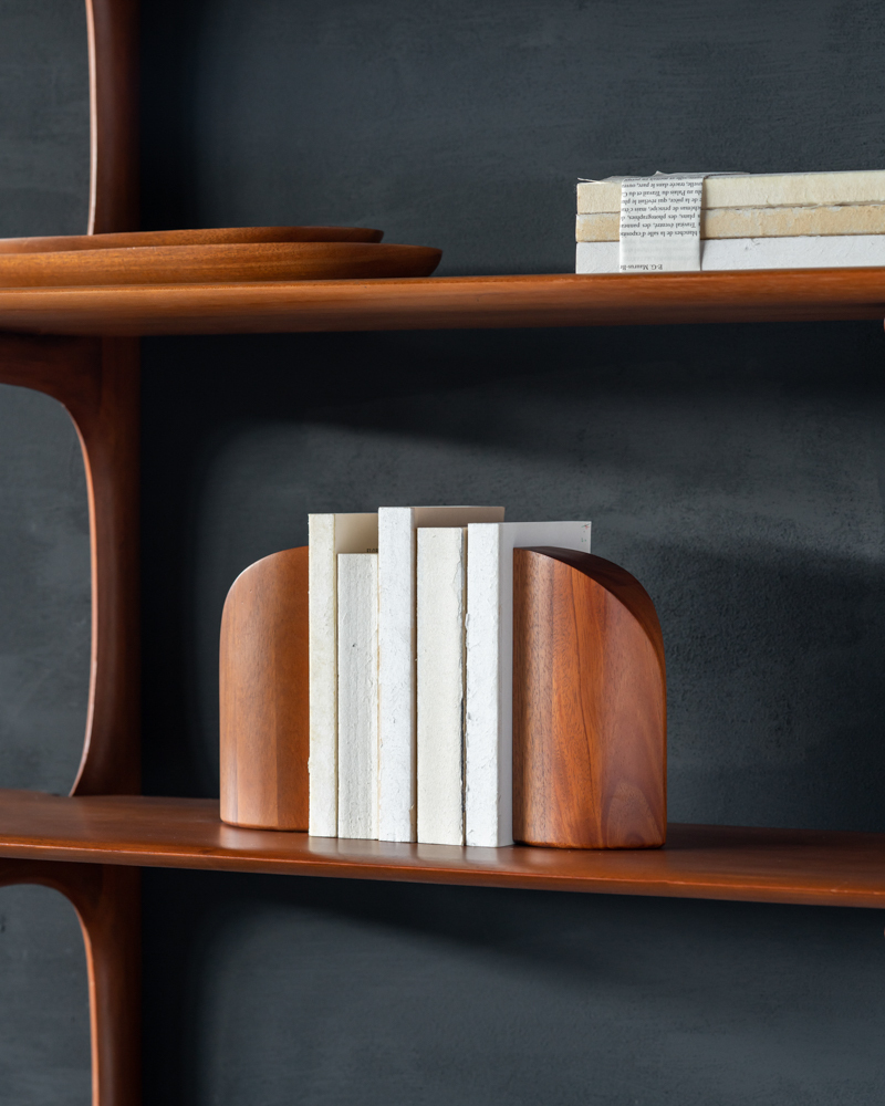 PI bookends, solid eco-wood furniture